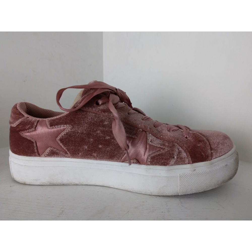 Madden Girl Pink Starstruck Velvet Shoes Womens Size 8 - Picture 7 of 11